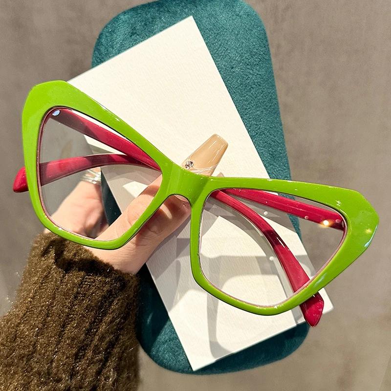 Vintage Cat Eye lesebriller Anti Blått lys blokkerende Presbyopi Briller Kvinner For Kvinnelig Luksusmerke Designer Briller