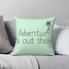 Adventure Is Out There Square Pillowcase Polyester Linen Velvet Printed Zip Decorative Sofa Seater Cushion Cover