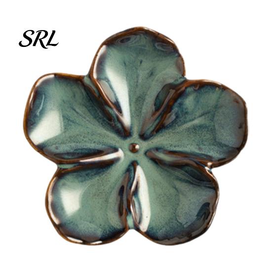 Artisanal Ceramic Condiment Dish Cherry Blossom Sauce Dish, Sushi Soy Dipping Bowl, Small Bowls Decorative Seasoning Appetizer Serving Plates