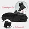 Fashion Non Slip Waterproof Snow Boots Women Thick Warm Long Plush Ankle Boots Women Front Zipper Cotton Padded Shoes Woman Plus Size 44