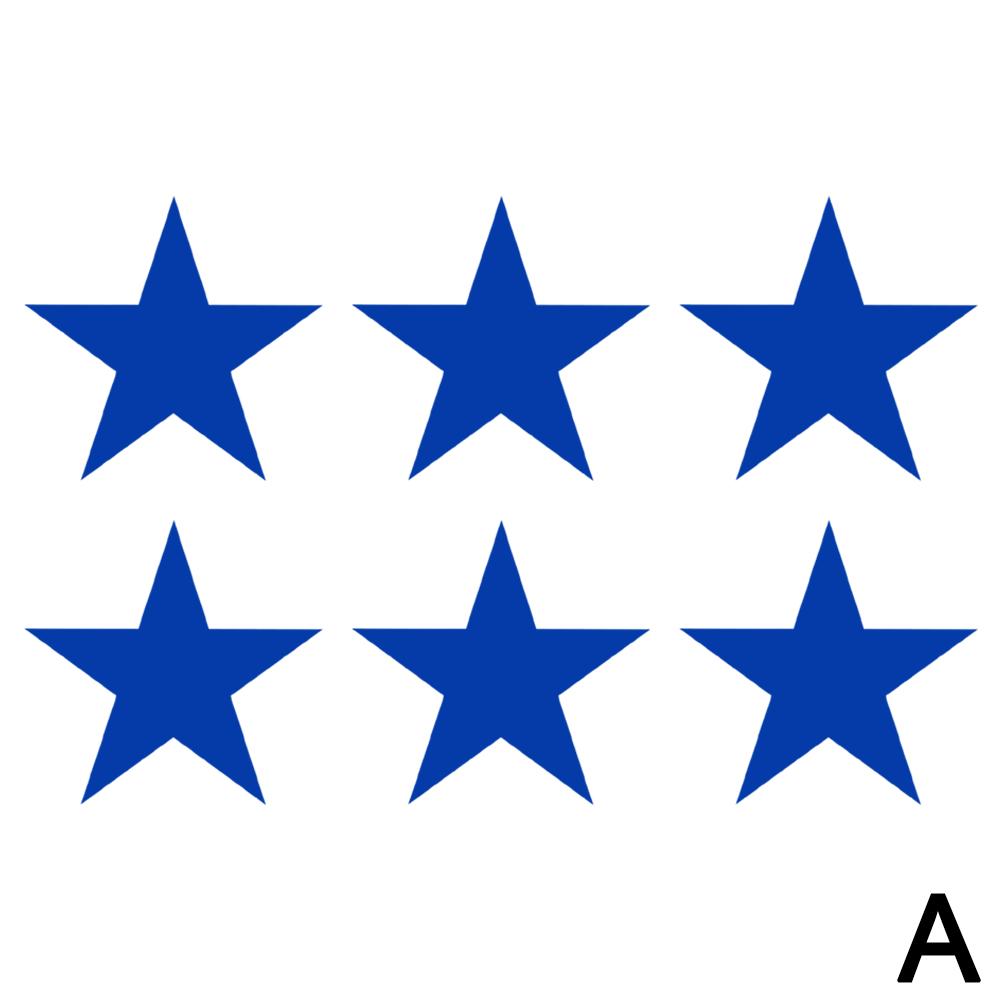 6ks Pěticípá hvězda Nálepka na auto Odrazka Samolepka na kolo Fólie Motocykl Noční Upozornění I4D5