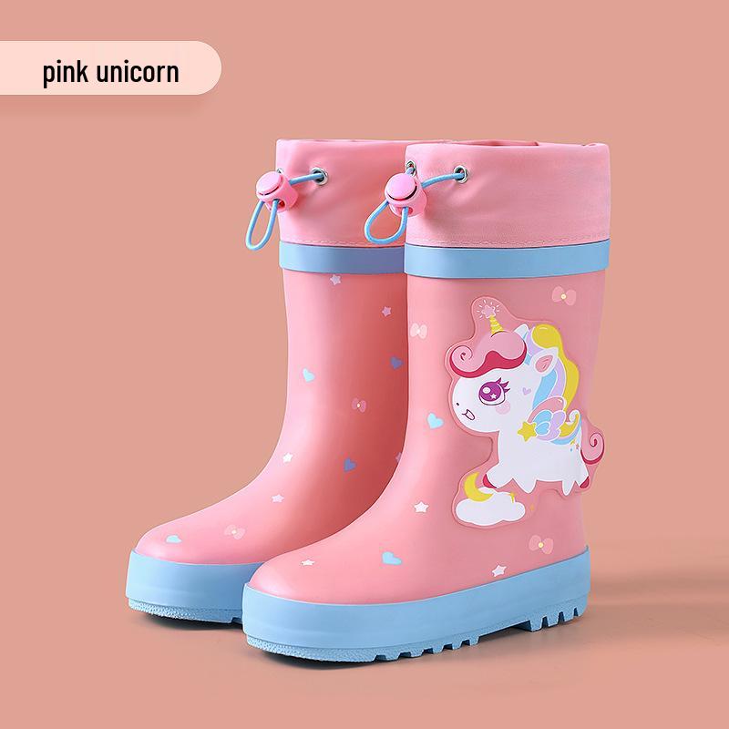 

Kids Waterproof Non-Slip Rain Boots for Boys & Girls – Durable Rubber Shoes for Rainy Days. Size 34 (Insole 22.5cm)