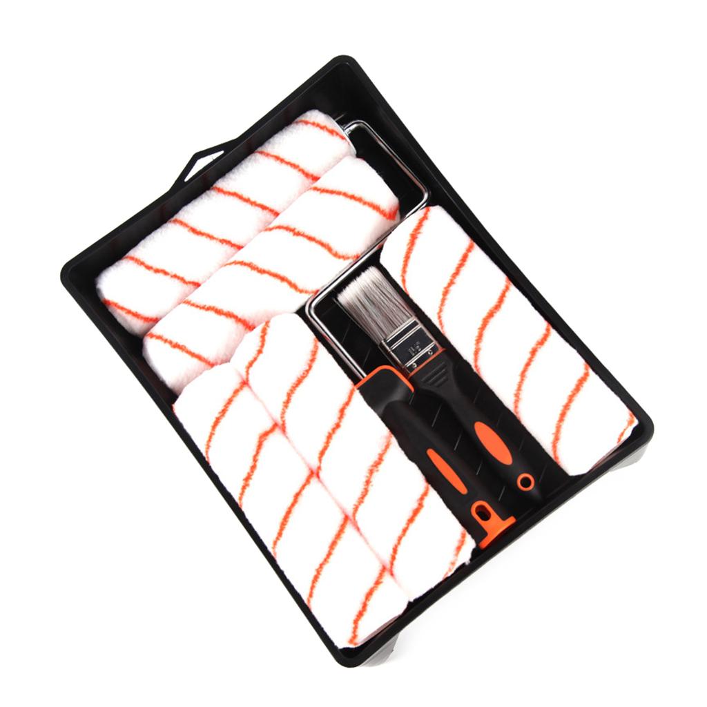 Completes Paint Set Paint Roller Set 9inch Paint Rollers & Tray Set Simple Operate Perfect for Walls Ceilings Furniture