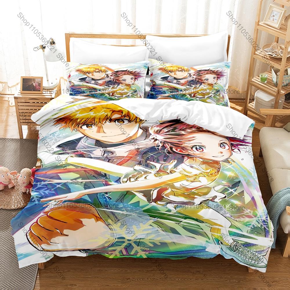 Cool Personality Popular Sports Anime Medalist Bedding Duvet Cover Set New Fashion Pattern Bed Set with Pillowcases Home Textile