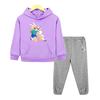 Adventure time 2 pz pullover+pantaloni Kawaii Anime felpa con cappuccio Felpa in pile Giacca ragazzi ragazze Set con cappuccio abbigliamento boutique per bambini Set per bambini