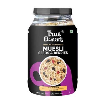 Müsli 1kg od True Elements Se semínky, ořechy a bobulemi | 100% celozrnná cereálie k snídani | Zdravé dietní jídlo
