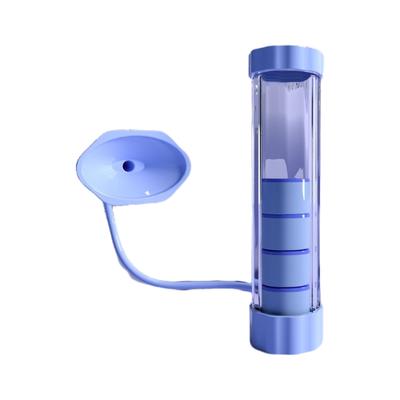 Portable Breathing Trainer Lung Capacity Train Device Adjustable Resistance Breathing Exercise Device Fitness Accessory