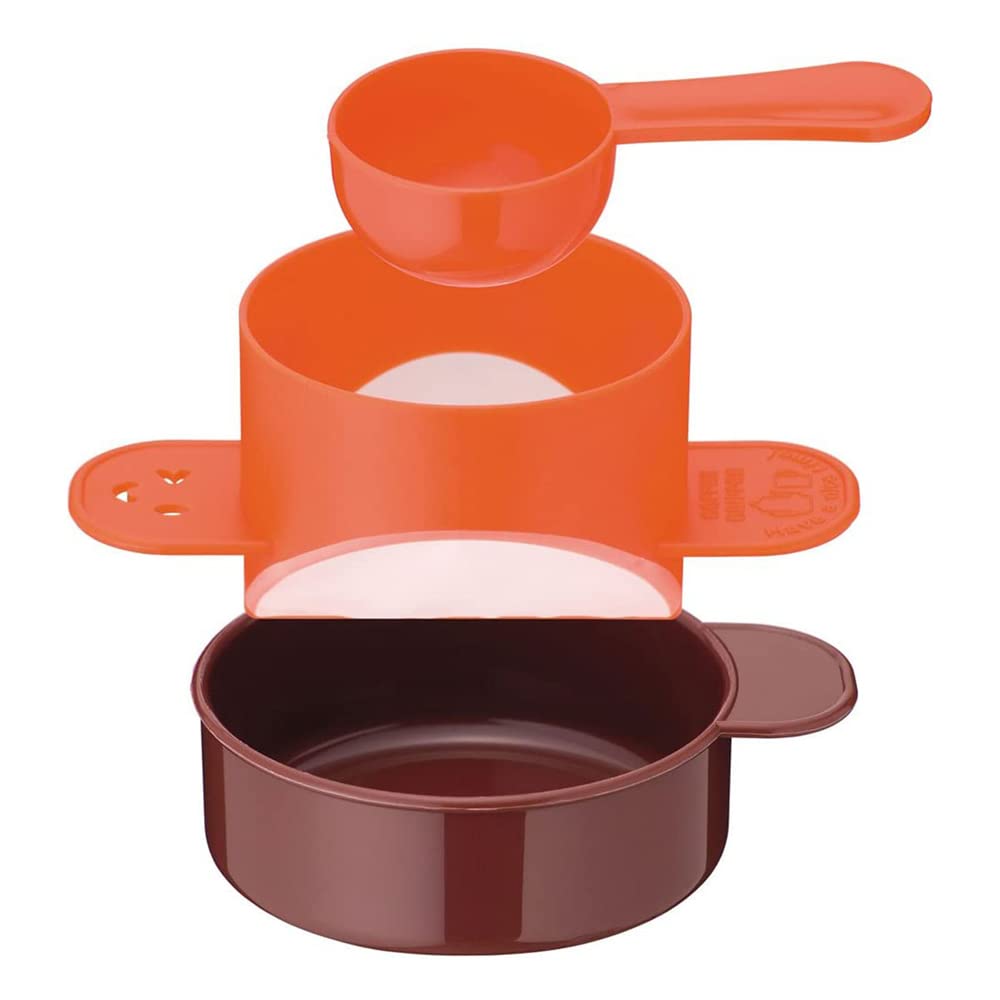 

Shimomura Kihan Coffee Dripper [Made in Japan] Paperless, Reusable, Single-Serve, Eco-Friendly, Includes Measuring Tape, Winkle, Tsubame-Sanjo, 31135