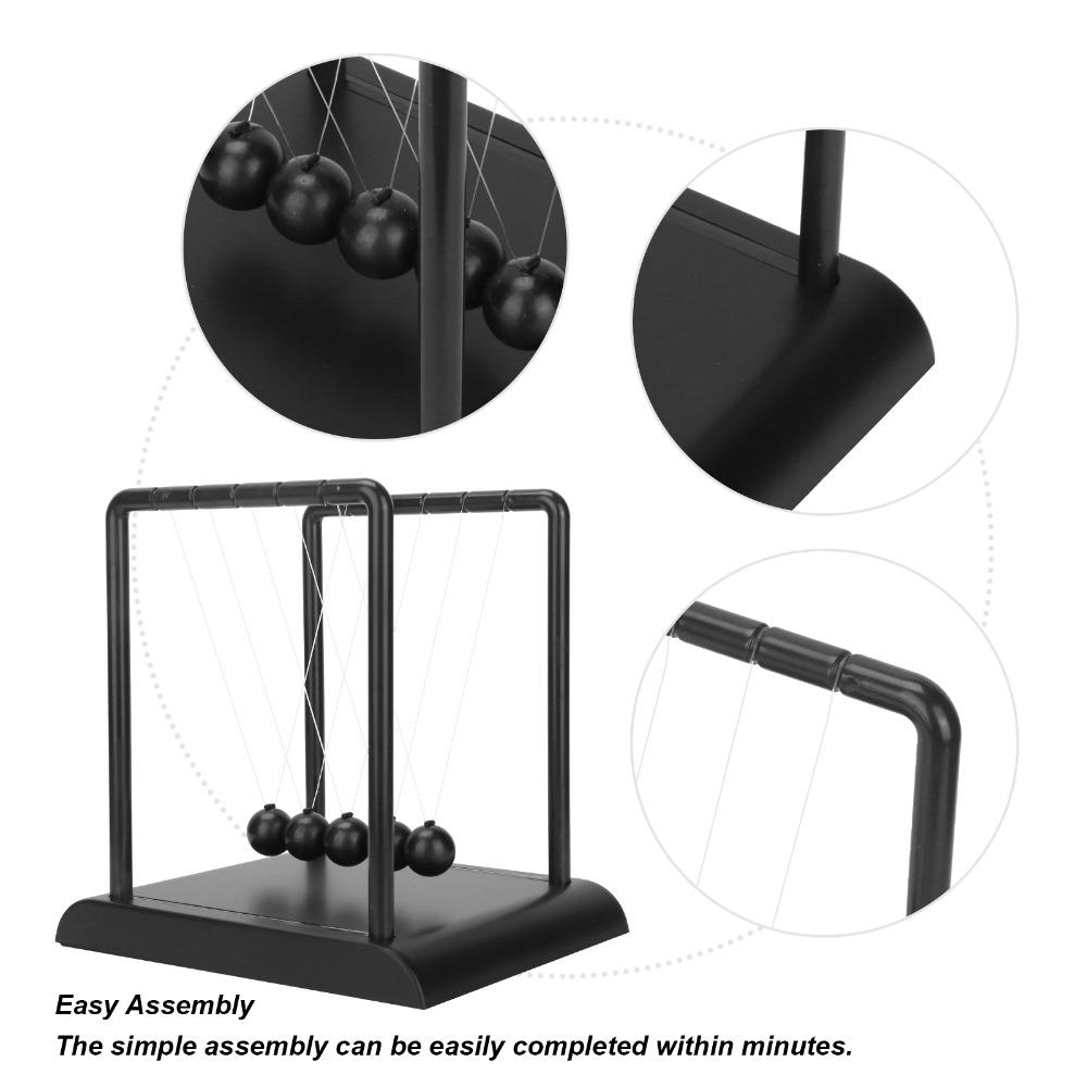 Black Physics Science Toy Wooden Base Educational Decoration Toy Office Decor