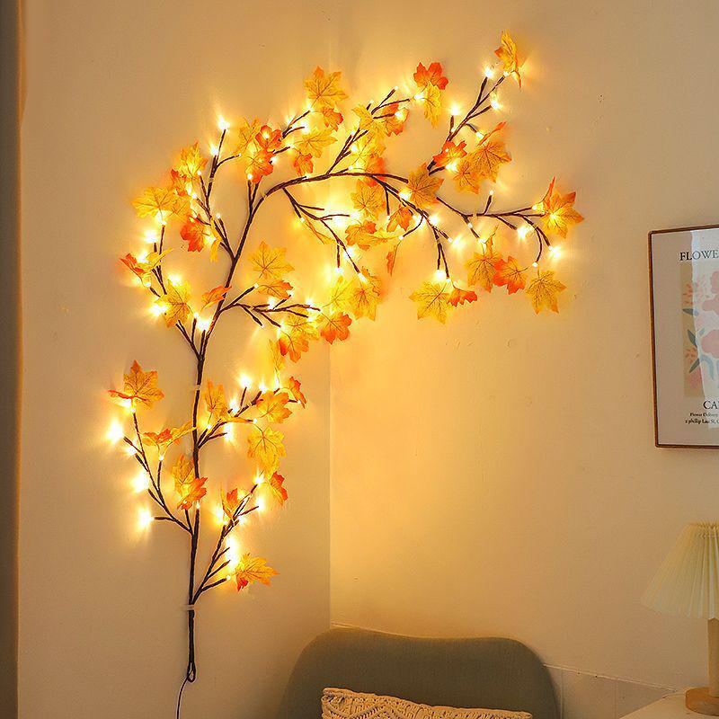 LED Branch Rattan String Lights: Decorative Lighting for Living Room, Bedroom, Holidays, Weddings