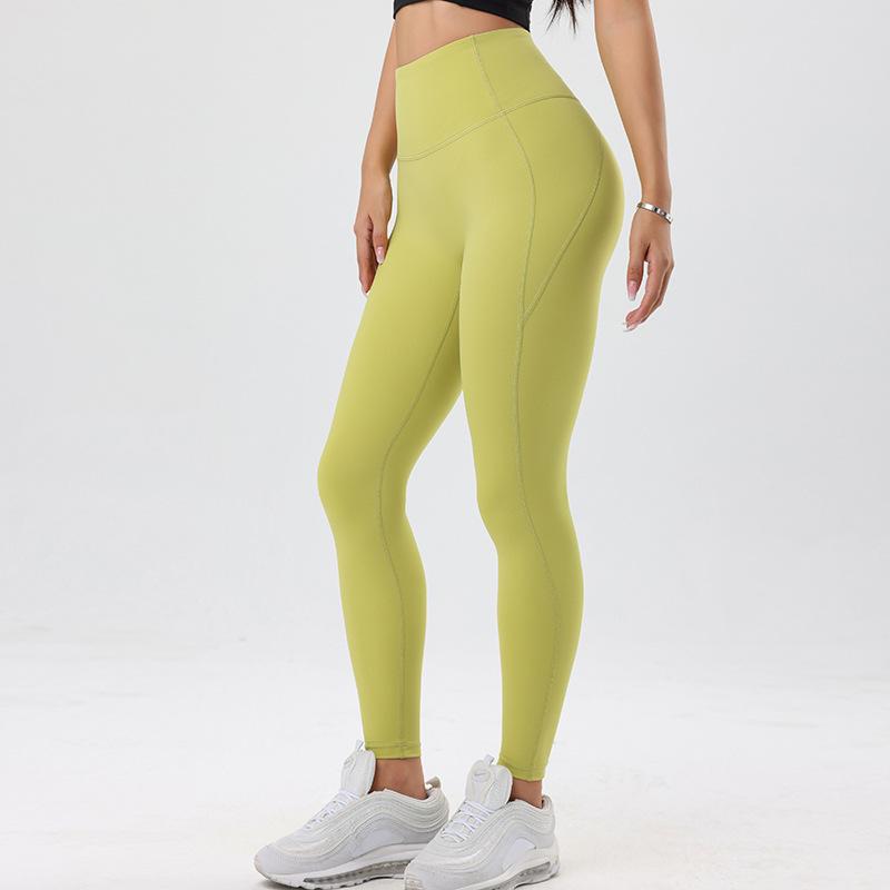 Sportovní kalhoty na jógu Fitness Bottom Kalhoty s vysokým pasem Fitness Kalhoty na zpevnění bříška Hip liftingové kalhoty na jógu pro ženy