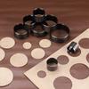 1 Set DIY Leder Rund Hohl Schneidwerkzeug Set Mit Größe 25-60mm, Leder Präge Stempel Form, Kreis Leder Schneideform