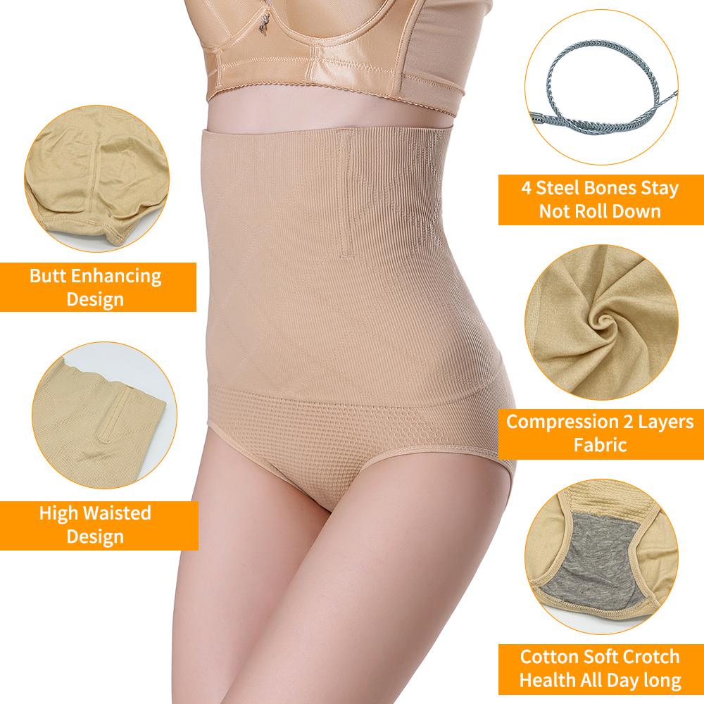 Frauen Shapewear Panty Bauch Steuer Höschen Hohe Taille Abnehmen Unterwäsche Taille Trainer Körper Former Butt Lifter Shaping Slip