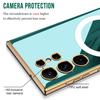 Samsung S24 Ultra Magnetic Phone Case with Wireless Charging, Anti-drop Protection, and Electroplated Thin Cover