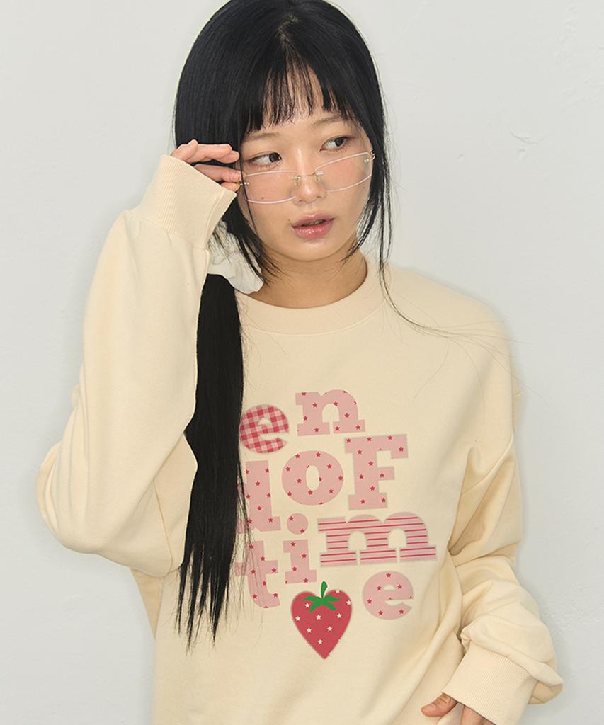 GRAVER [Unisex] Berry End Of Time Sweatshirt_3Color