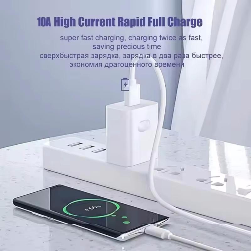 100W 10A USB Type C Data Cable Super Fast Charing Line for Xiaomi Samsung Huawei Mate 60 Honor Quick Charge Type-C Data Cord