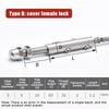 Stainless Threaded Stud Tension End Kit for 2-8MM Wire Rope Cable Railing 2PCS Heavy Duty Garden Deck Balustrade