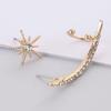 Fashion Asymmetrical Star Earring Set , Design Ear Bone Clip for Women , Trendy Cute Jewelry