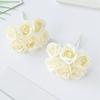 6Pcs Artificial Silk Rose Bundle Fake Flower For Christmas Home Wedding Bridal Bouquet Decoration Accessories Photography Props