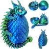 3D Printed Double Horned Dragon Egg Set, Movable Joint Creative Fidget Toy, Kids Gift Home Decor Ornament