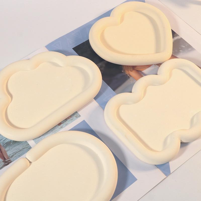 DIY Dropping Glue Mold 6 Cloud Love Candle Storage Tray Silicone Mould Creative Hand Gift Multiple Shapes To Choose From 1pcs