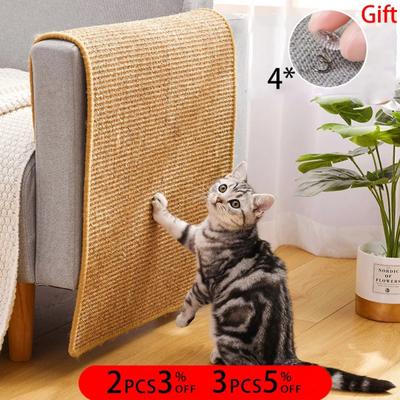 Kedi Tırmalama Tahtası Sisal Mat Tırnak Kalemtıraş Sandalye Masa Kanepe Mobilya Koruyucu Rastgele Renk