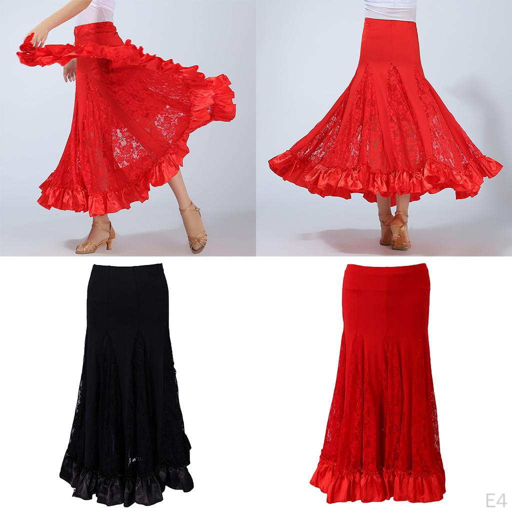 Dance Skirt Party Clothes For Women Adjustable Flamenco Dress