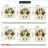 2pcs 2D Flat Printing Christmas Classic Hot Curtains Christmas Holly Bells Garland Digital Printed Polyester Drapes Family Party