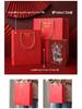 Retro Chinese Red New Year Valentine Gift Bag - Candy Box Paper Handbag Souvenir