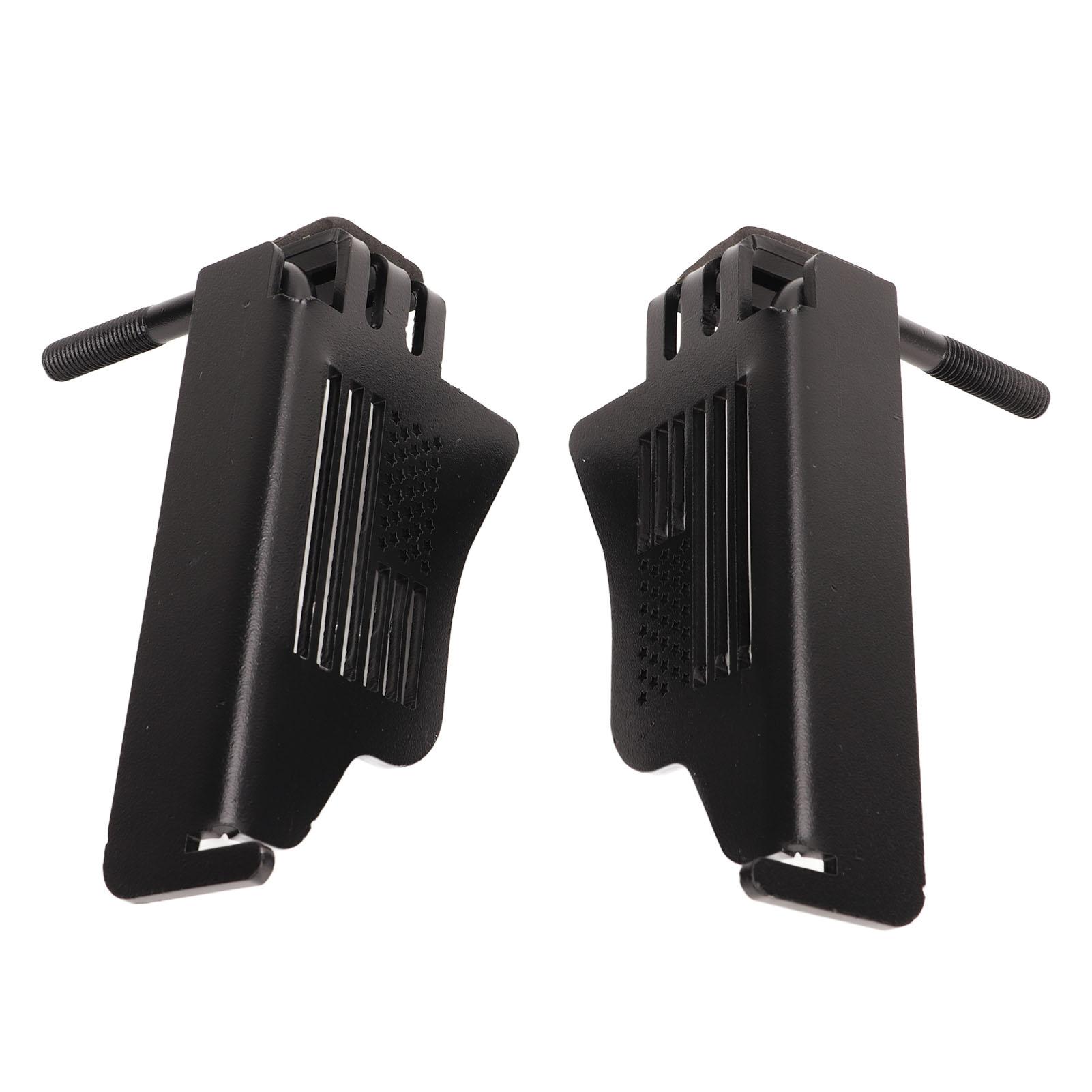 

1 Pair Foot Pegs Left Right Door Hinge Front Door Metal Rest Pedals Replacement For Wrangler JK 2DR JKU 4DR 2007 to 2018