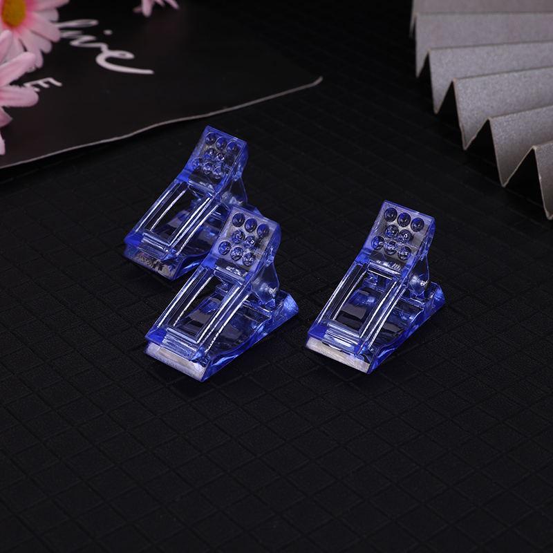 Crystal Clear Nail Shaping Clips for Gel Extension and Art