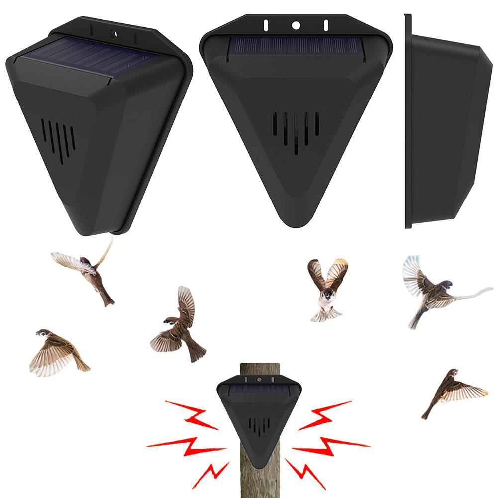 Solar Bird Repeller Waterproof Bird Repellent Alarm Squirrel Repellent Outdoor Crop Orchard Protection Animal Deterrents