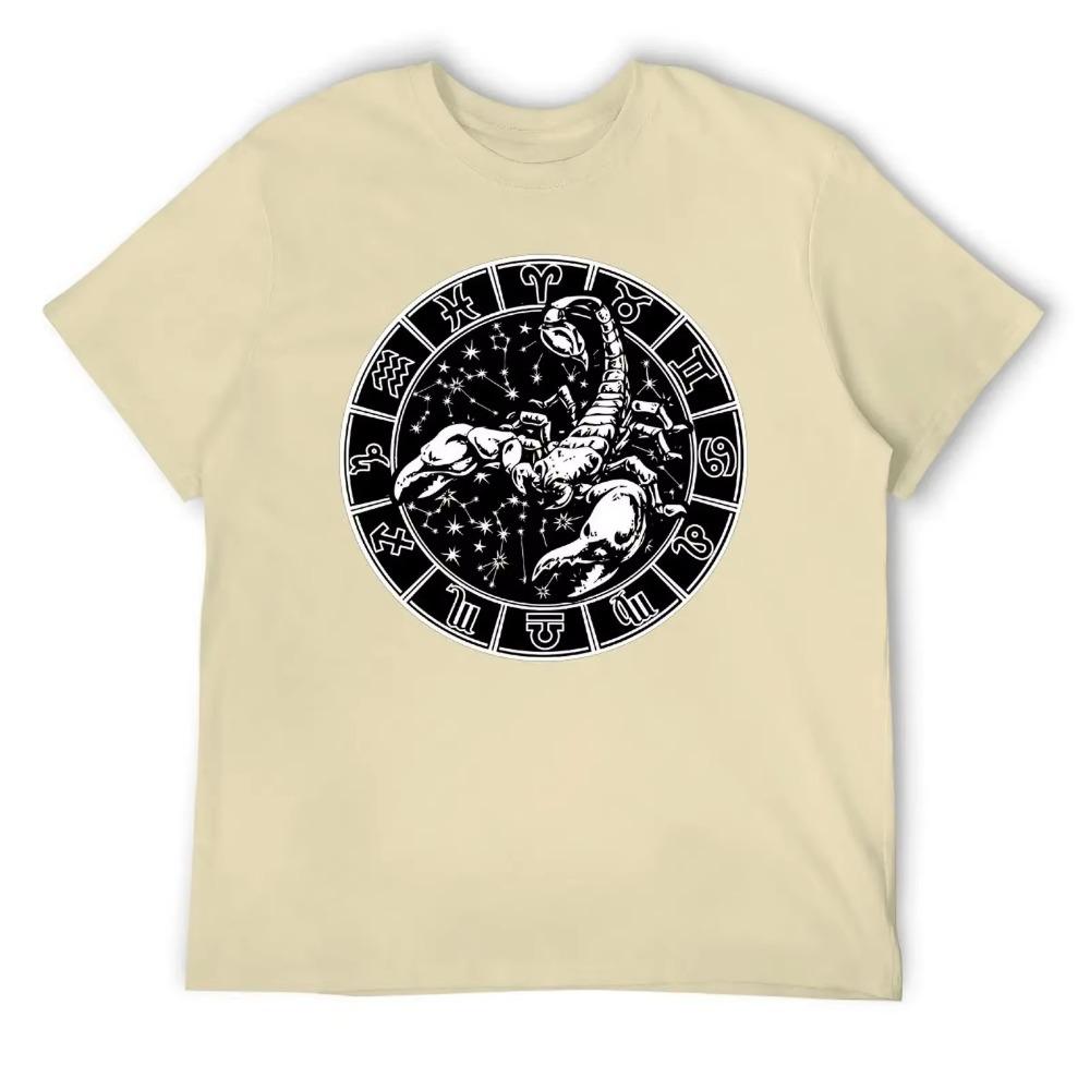 Scorpio Twelve Contellation (6) T-shirts Novelty T-shirt Crewneck  Sports  Funny Novelty Fitness USA Size