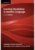The Learning Vocabulary In Another Language by I. S. P. Nation - Paperback Book