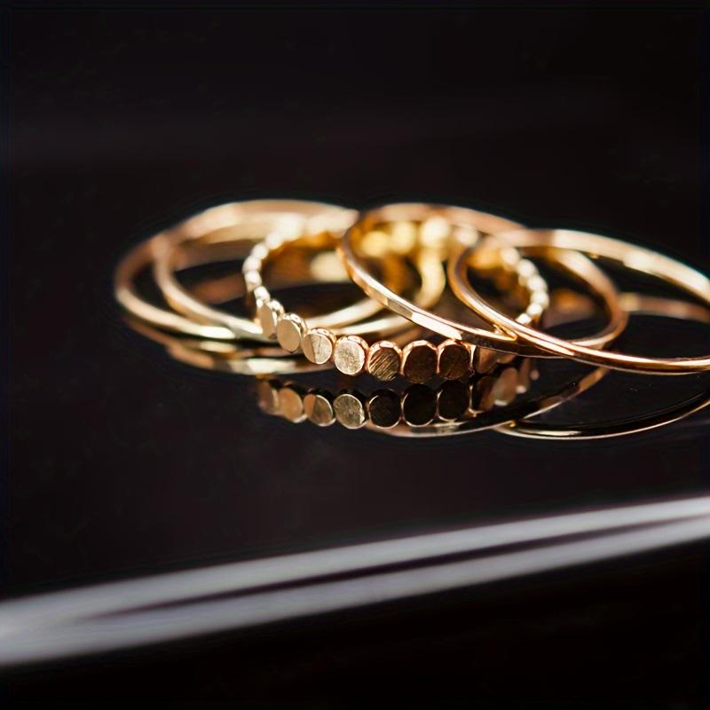 

Korean Version of The Ring Light Luxury Niche High-grade Sensitivity Five Sets of Index Finger Everything Temperament 10