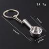 Barista Coffee Keychain Jewelry Tiny Coffee Handle Key Chain Cafe Gift Lovers Barista Keyring Souvenir