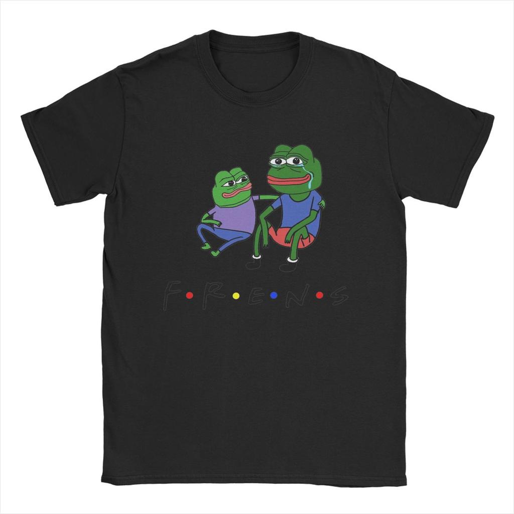 Pepe Frens T-Shirts für Herren Baumwolle Vintage T-Shirts Rundhals T-Shirt Kurzarm Kleidung Geschenk