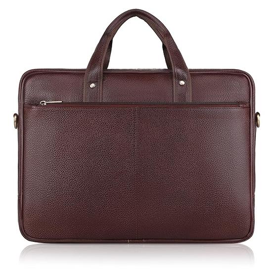 WildHorn Leather Laptop Messenger Bag for Men I Fits Upto 15.6 Inch Laptop/MacBook  I DIMENSION : L-16 inch W-3 inch H-12 inch