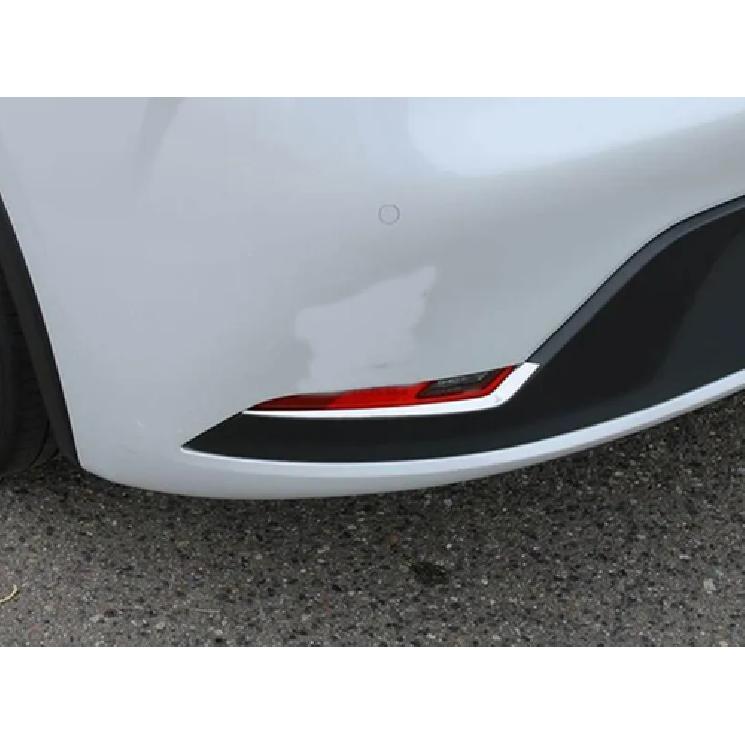 Rear Fog Light Stripe Chrome Lid Frame Cover Trim For -2025 Toyota Prius ABS