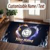Custom Rug Derby County Pattern Print Name Text Soft Non‑Slip Floor Carpet for Home Indoor Decoration