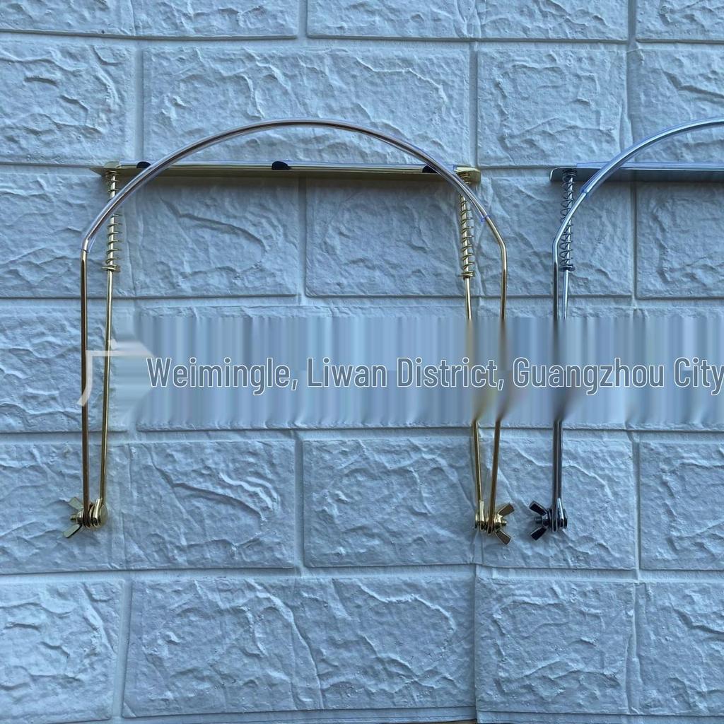 Adjustable Gold/Silver Harmonica Holder for 10/24-Hole Neck-Hanging Multi-Purpose Use