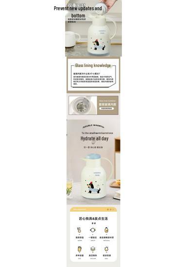 2025 Model 72-Hour Hot Water Thermos: Large Capacity Cartoon Design Kettle