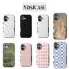 New Clmj Luxury Powder Puppy Phone Case for iPhone 17 16 15 14 13 12 11 X XS XR Air Pro Max Plus Luxury Double-layer Back Cover