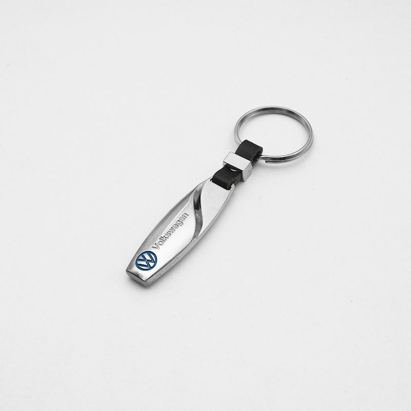 For Volkswagen 3D Metal/Leather Car Keychain Key Chain Ring Key Holder For VW Golf 6 7 8 4 5 MK4 MK5 MK6 MK7 B6 GTI Key Chain Rings Accessories YZ6