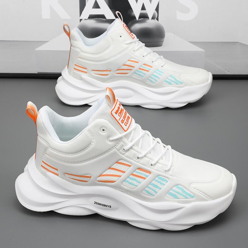 Men's shoes autumn and winter new versatile high-top sports shoes men's trend casual heightening dad trendy shoes