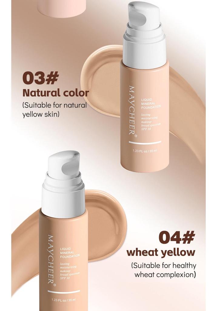 MAYCHEER Meixi'er Long-lasting Moisturizing Foundation Primer - Conceals, Durable, No Smudging