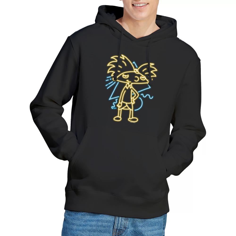 Hey Arnold! Mens Neon Hoodie