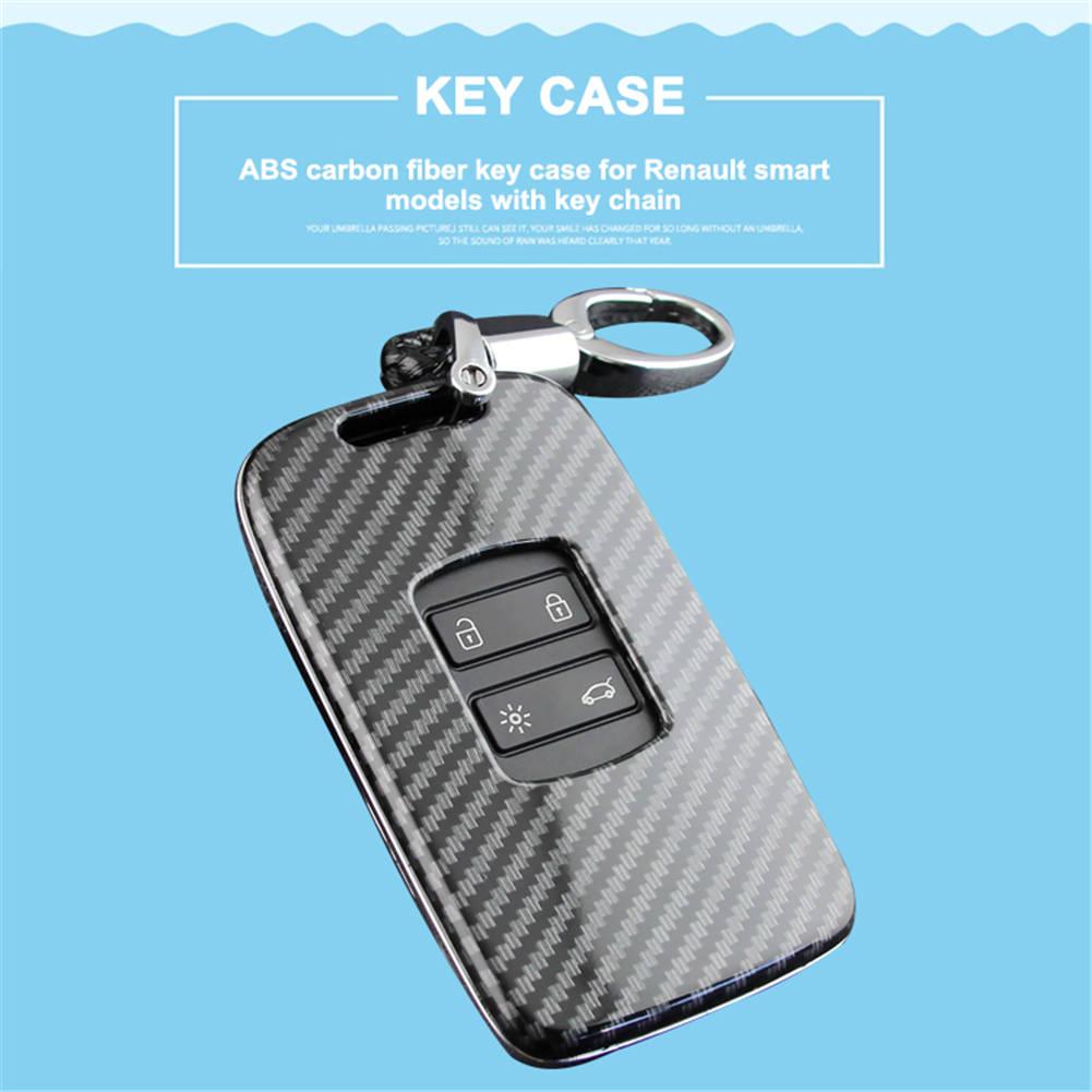 Car Key Cover Key Case Fob Bag Holder ABS Hard Shell Cover Parts Fit For Renault Koleo Kadjar Megane S 2017-2019