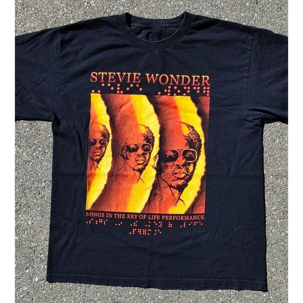 Songs In The Key Stevie Wonder Shirt Black Classic Unisex S-5XL 1P0512 Unisex T-Shirt XL