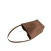 Korean Version Autumn and Winter Premium Texture Retro Suede Shoulder Bucket Bag Ins Versatile Women's Bag Underarm Bag Trendy Handbag